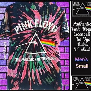 🆕NWOT AUTHENTIC PINK FLOYD MEN'S SMALL "THE DARK SIDE OF THE MOON" BAND T'SHIRT